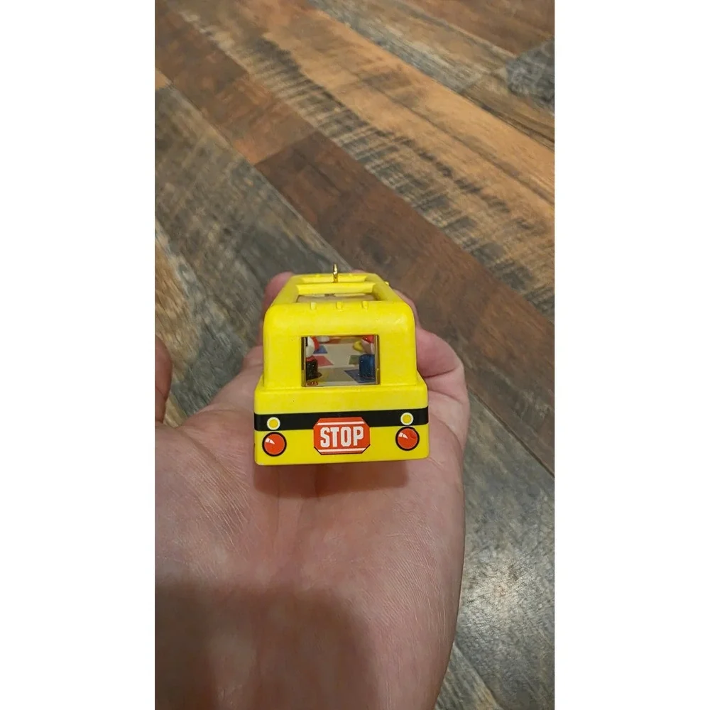 Hallmark Keepsake 2009 Fisher Price School Bus Christmas Ornament QXI1222